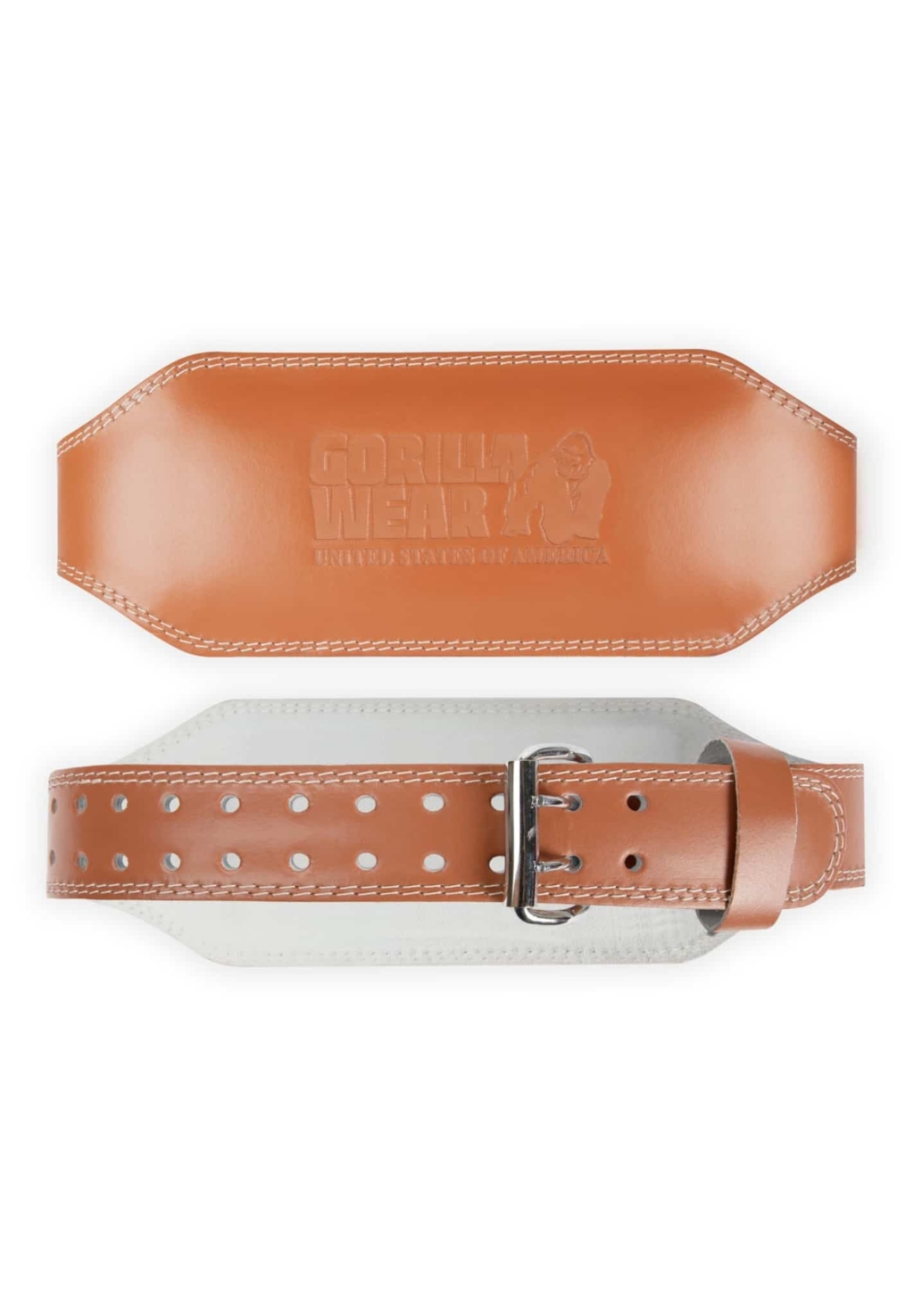 99107908 padded leather lifting belt 6inch brown 18 scaled