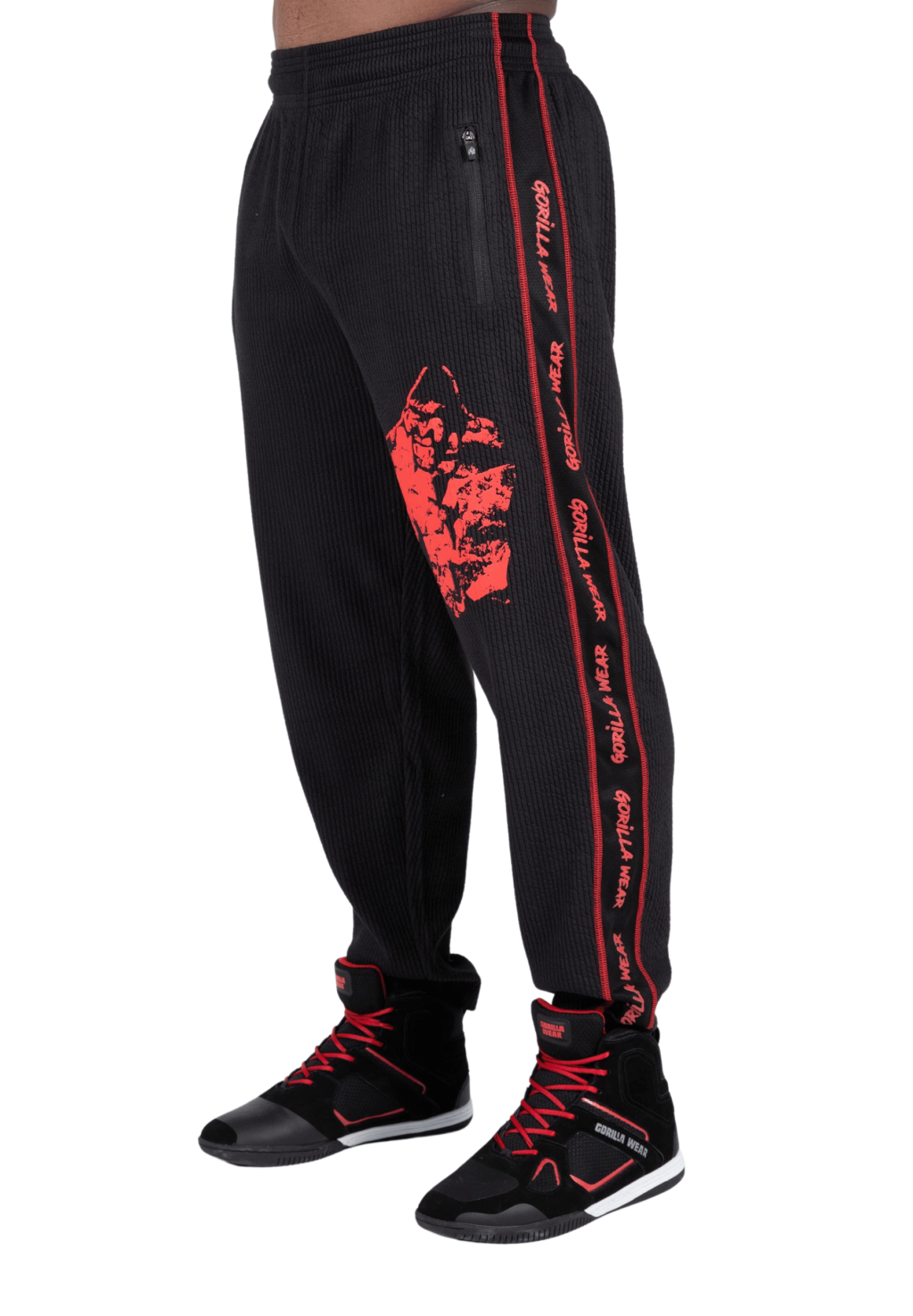 909100905 buffalo old school workout pants black red 21 removebg