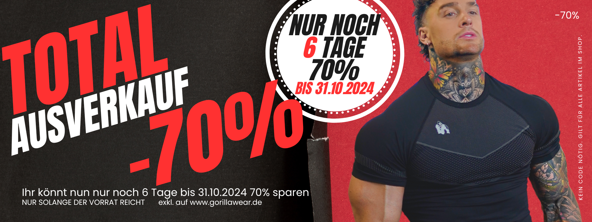 70 Banner 6 tage mit info bis 31 10 2024